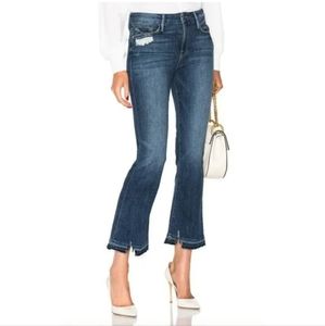 Frame Released Hem Le Crop Mini Boot Cut Jean